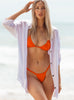 Sol Orange Thong Bikini Set